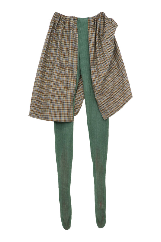 【AW26预购】半身裙 & 连裤袜 / 绿色 / JFAW26P02