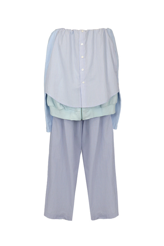 【AW26受注】Layered Pants / Light Blue / MSAW26P02