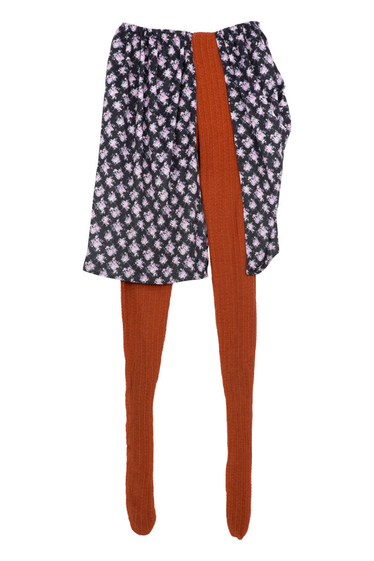 【AW26预购】半身裙 & 连裤袜 / 赤陶色 / JFAW26P02