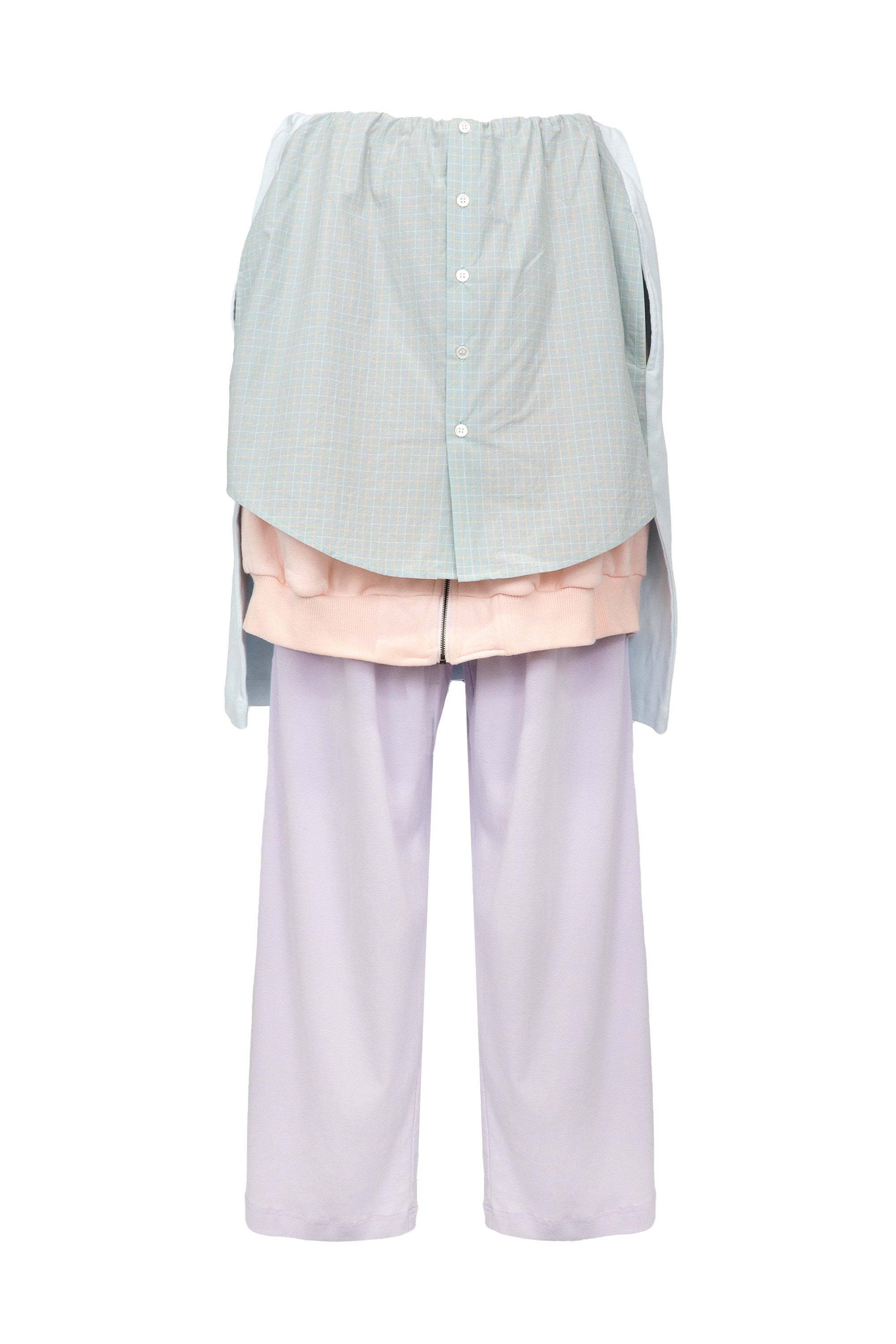 Layered Pants / Purple-Mint – MIKIOSAKABE & JennyFax（ミキオサカベ
