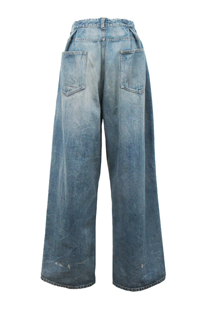 【25SS订购】Tucked Baggy Denim / 蓝色 / MSS25P03