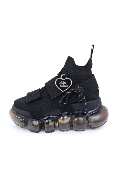 Jewelry High Shoes Beltcross Heart / Black