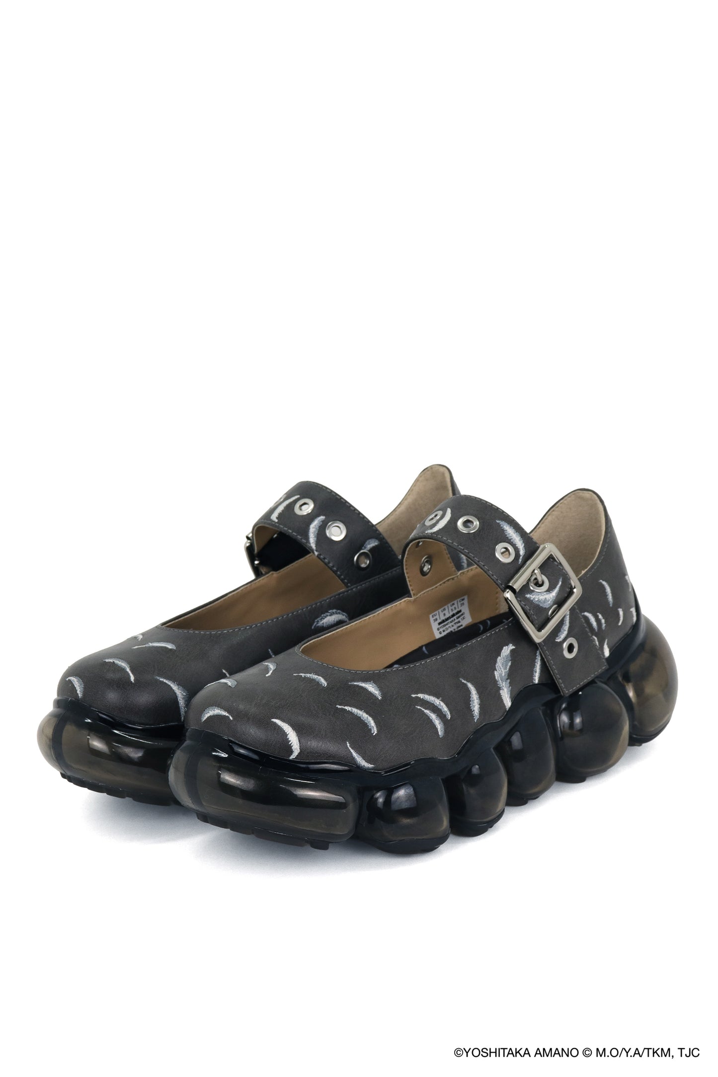 【预购】珠宝天使蛋羽毛玛丽珍鞋 / 黑色 / MSTT25SH03