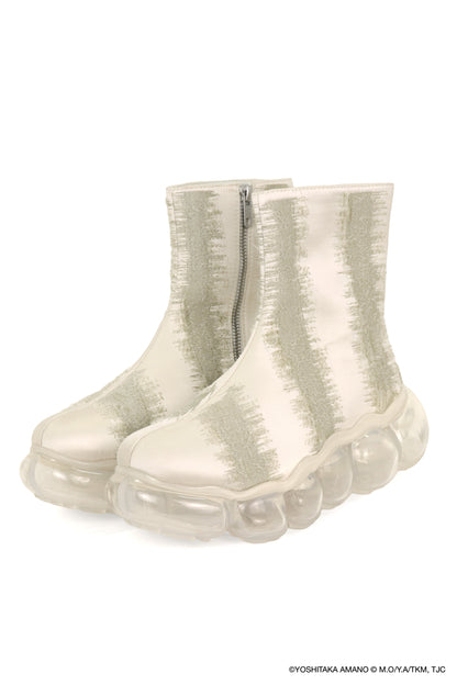 【预购】珠宝天使蛋条纹靴 / 象牙白 / MSTT25SH04