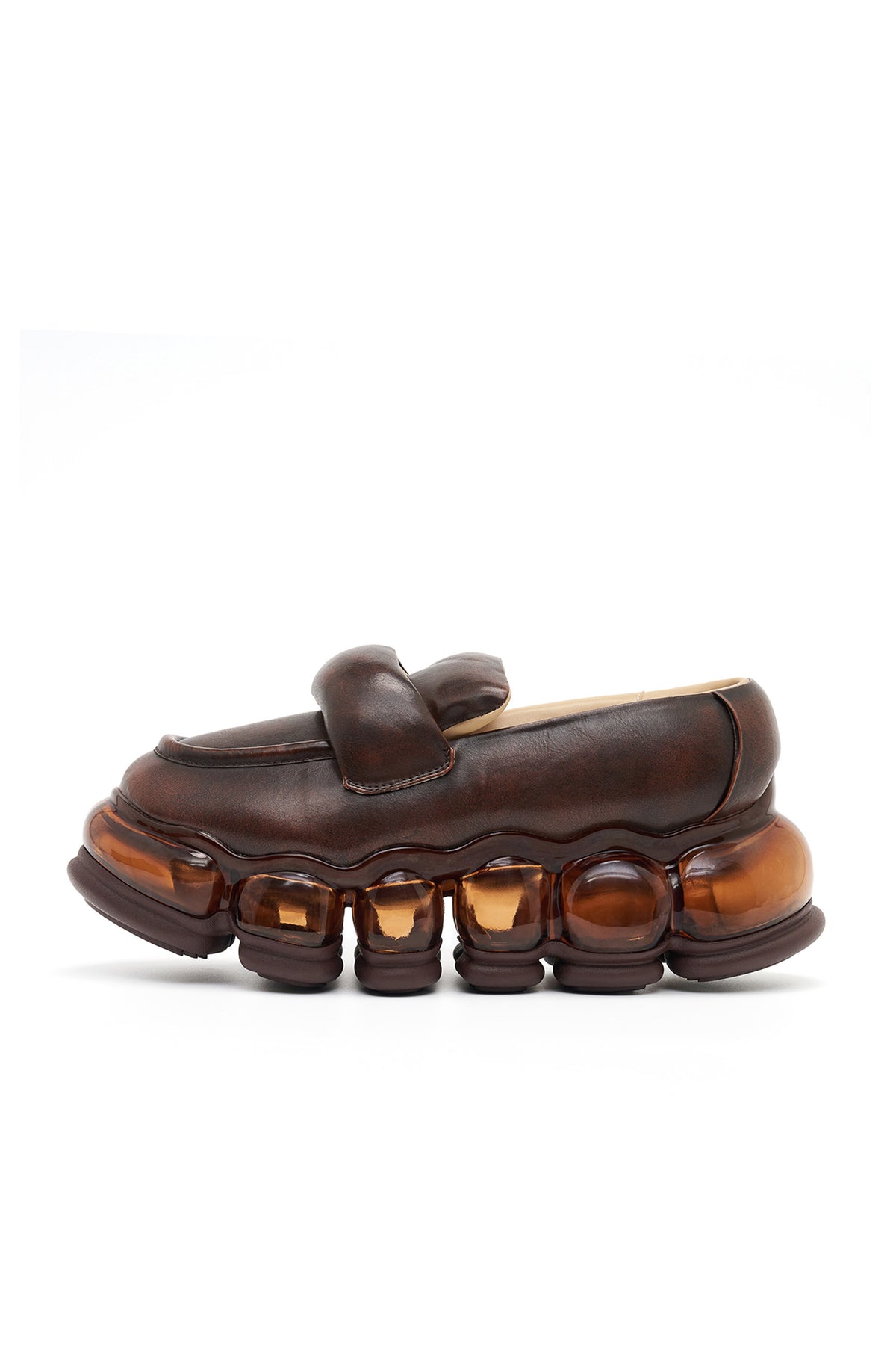 New Jewelry Puff Loafer / Brown
