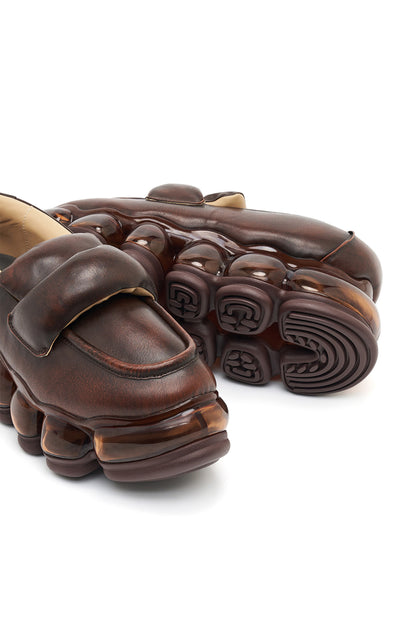 New Jewelry Puff Loafer / Brown