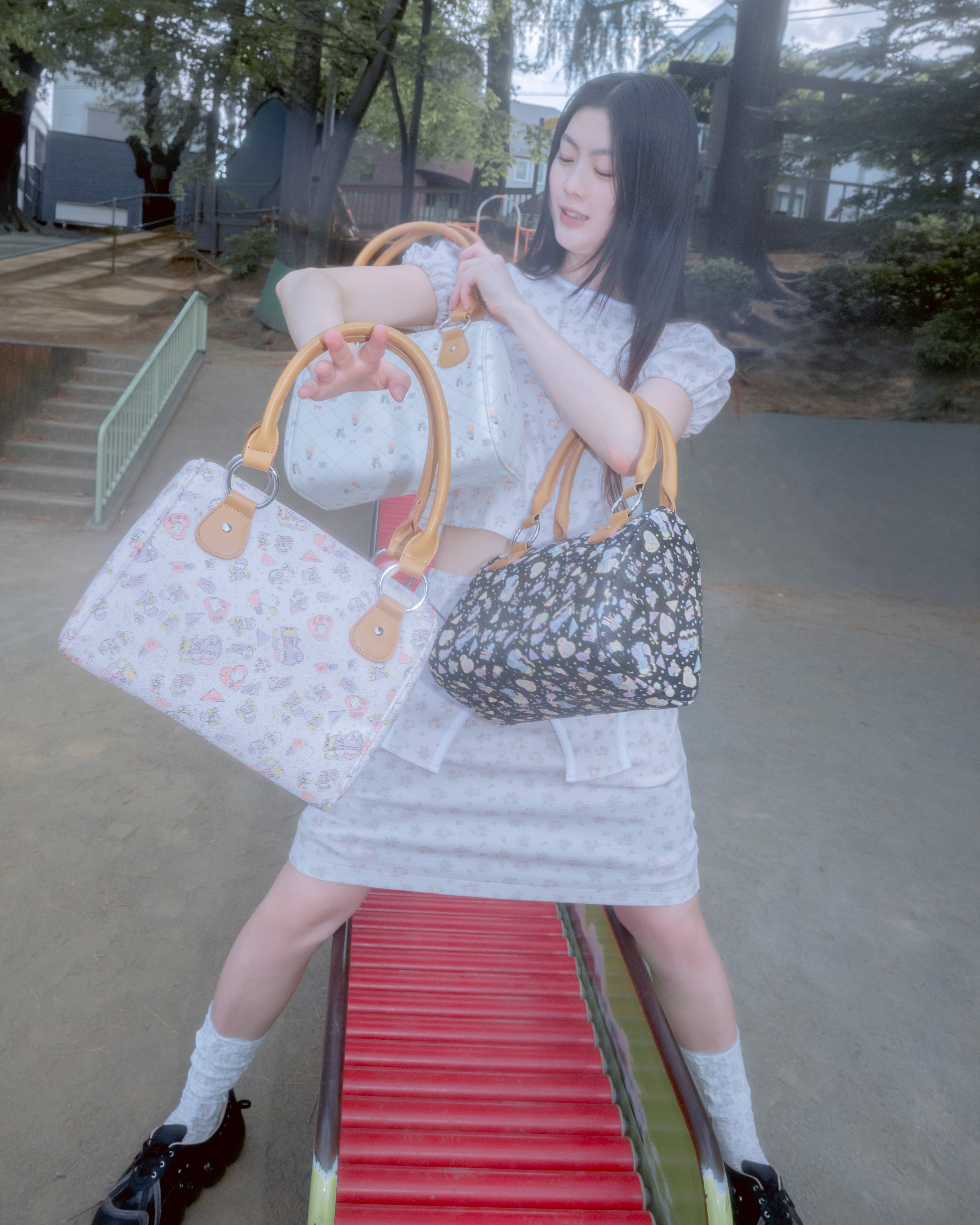 Carryall Bag / Black Cartoon – MIKIOSAKABE & JennyFax