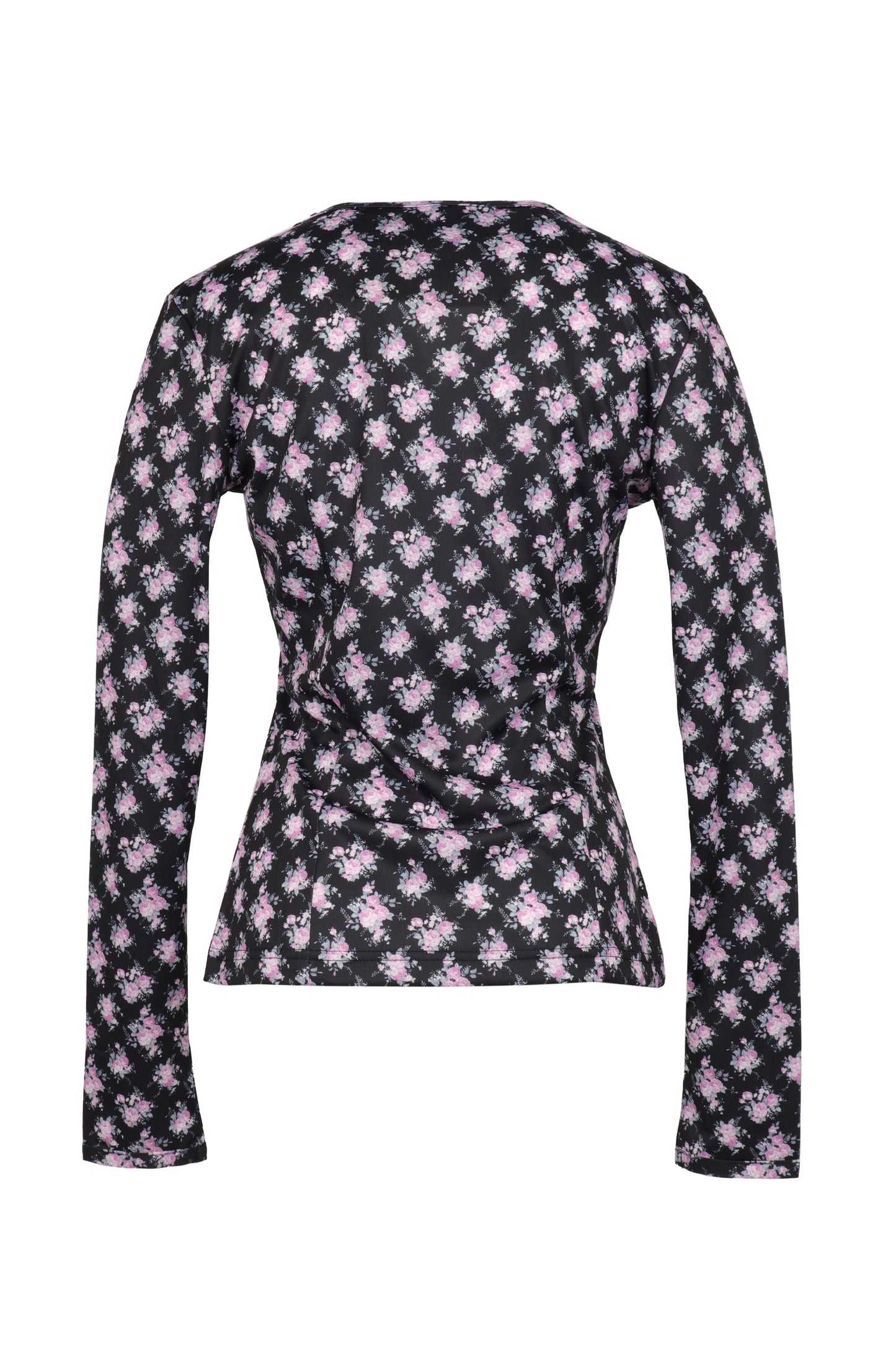Flower Print T / Black
