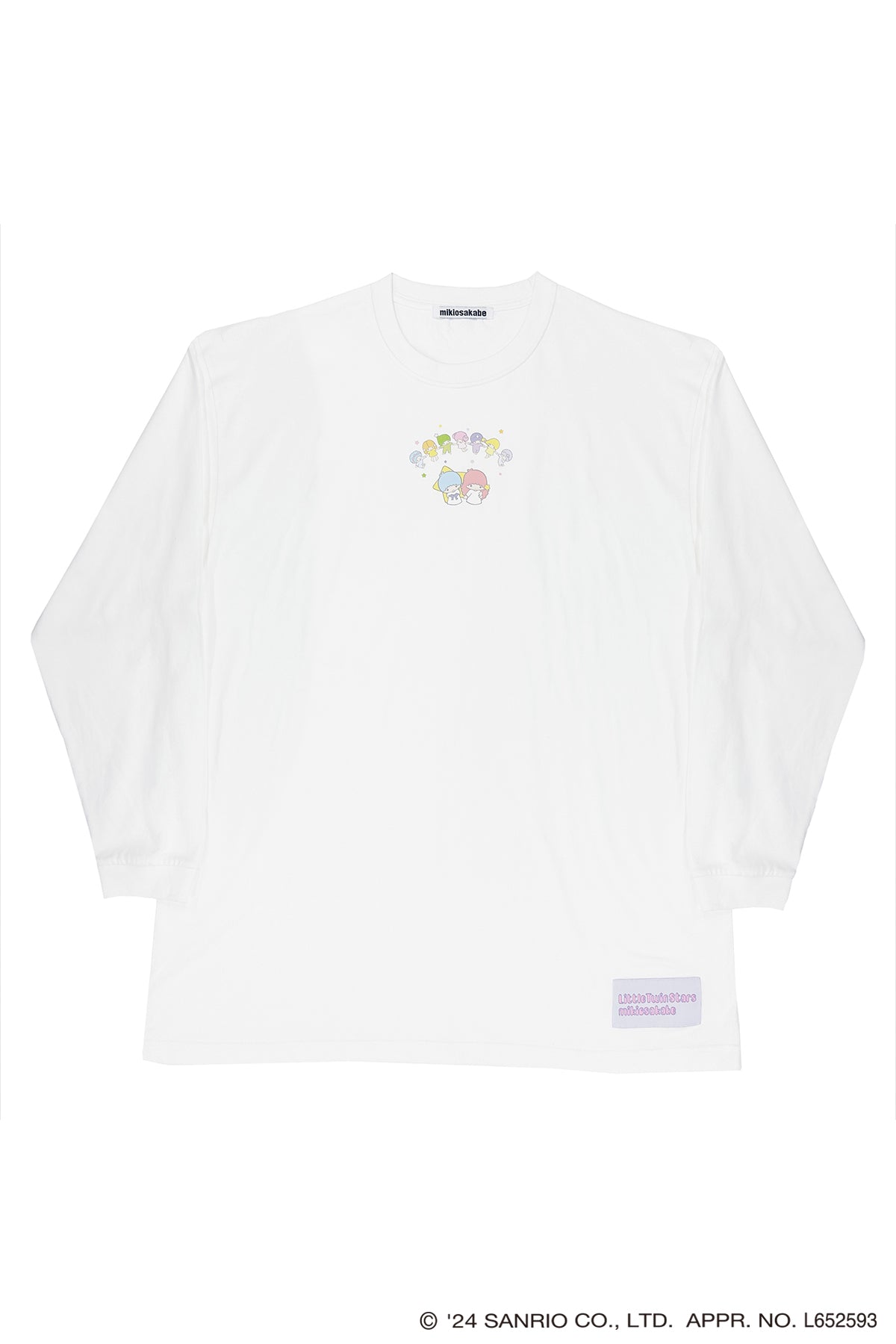 4XL Long T / White / Little Twin Stars x MIKIOSAKABE