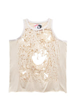 Shooting Stars Tank Top / Beige