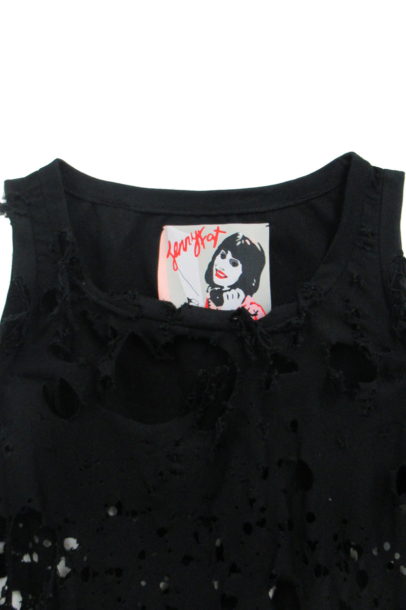 Shooting Stars Tank Top / Black
