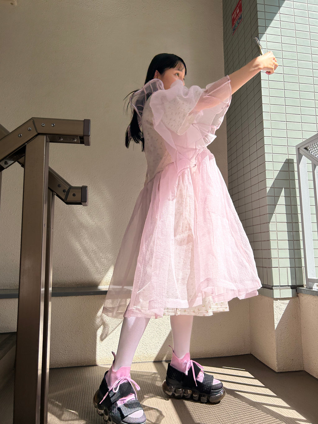 Peach Parade Dress / Lavender – MIKIOSAKABE & JennyFax 