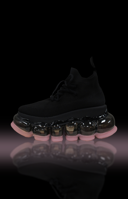 【Gifting】New "Jewelry" High Shoes / Pink Black