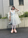 Peach Parade Dress / Cream