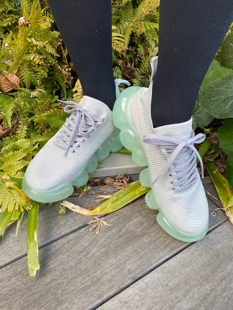【Gifting】"Jewelry" Basic Shoes / Mint Gray