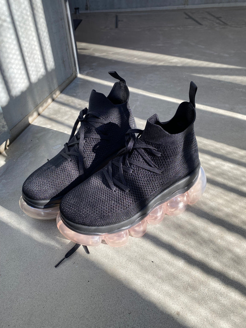 【Gifting】"Jewelry" High Shoes / Light Pink Black