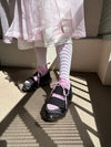【Gifting】"Jewelry" High Shoes Beltcross / Black Pink