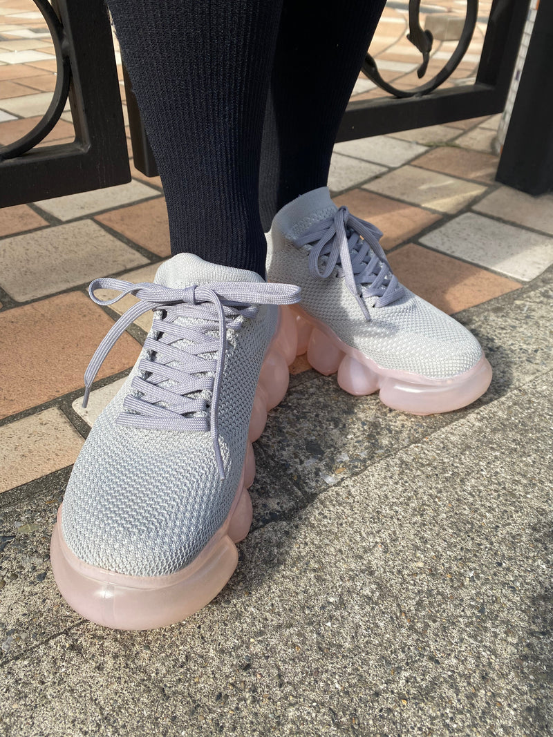 【Gifting】"Jewelry" Basic Shoes / Pink Gray