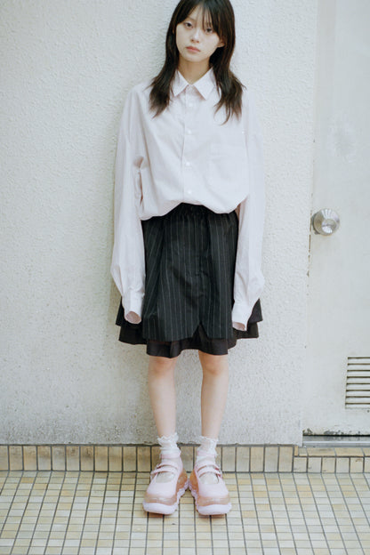 Oval Long Shirt / Pink