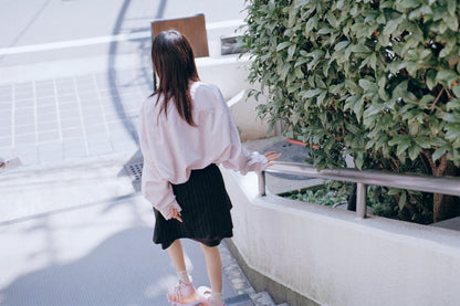 Oval Long Shirt / Pink