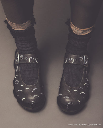 【预购】珠宝天使蛋羽毛玛丽珍鞋 / 黑色 / MSTT25SH03