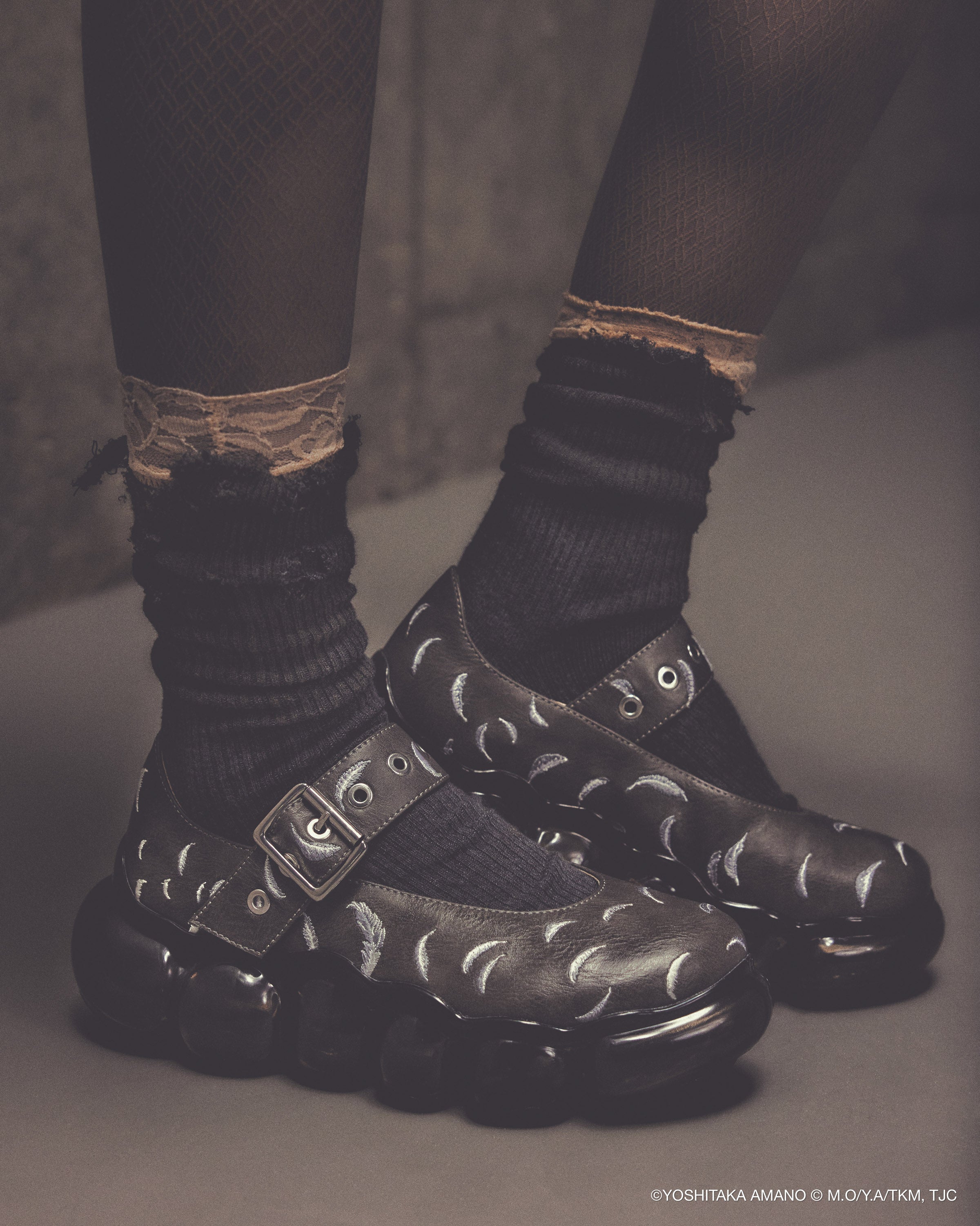 受注】Jewelry Angel's Egg Feather Mary Jane / Black / MSTT25SH03