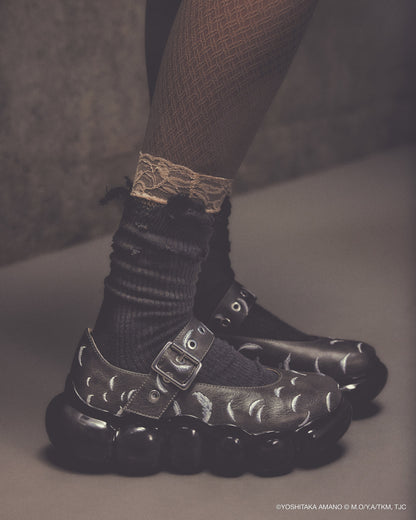 【预购】珠宝天使蛋羽毛玛丽珍鞋 / 黑色 / MSTT25SH03