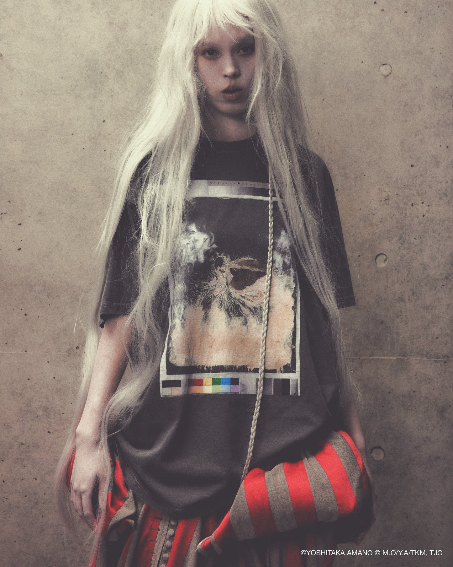 【预购】Angel's Egg Washed T恤 / 黑色 / MSTT25T011B