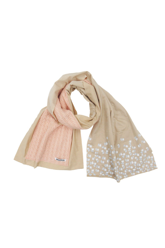 Puffer Printed Mufler / Beige