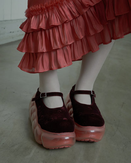 “珠宝”泡泡枕 / 红色