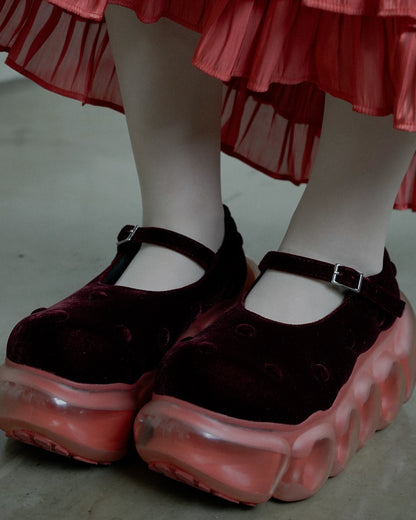 “珠宝”泡泡枕 / 红色