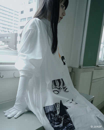 Tomie Patchwork Shirt / White