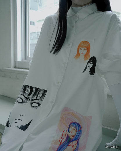 Tomie Patchwork Shirt / White