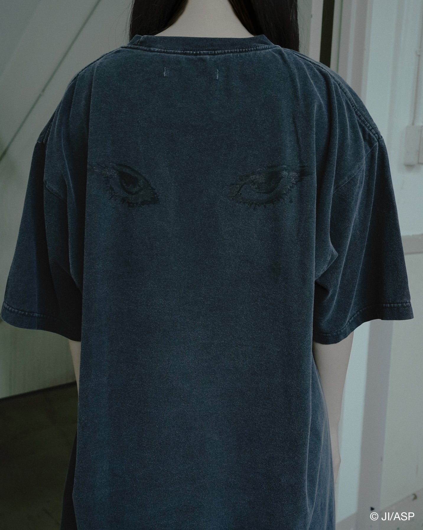 Tomie Washed Print T-Shirt / Black