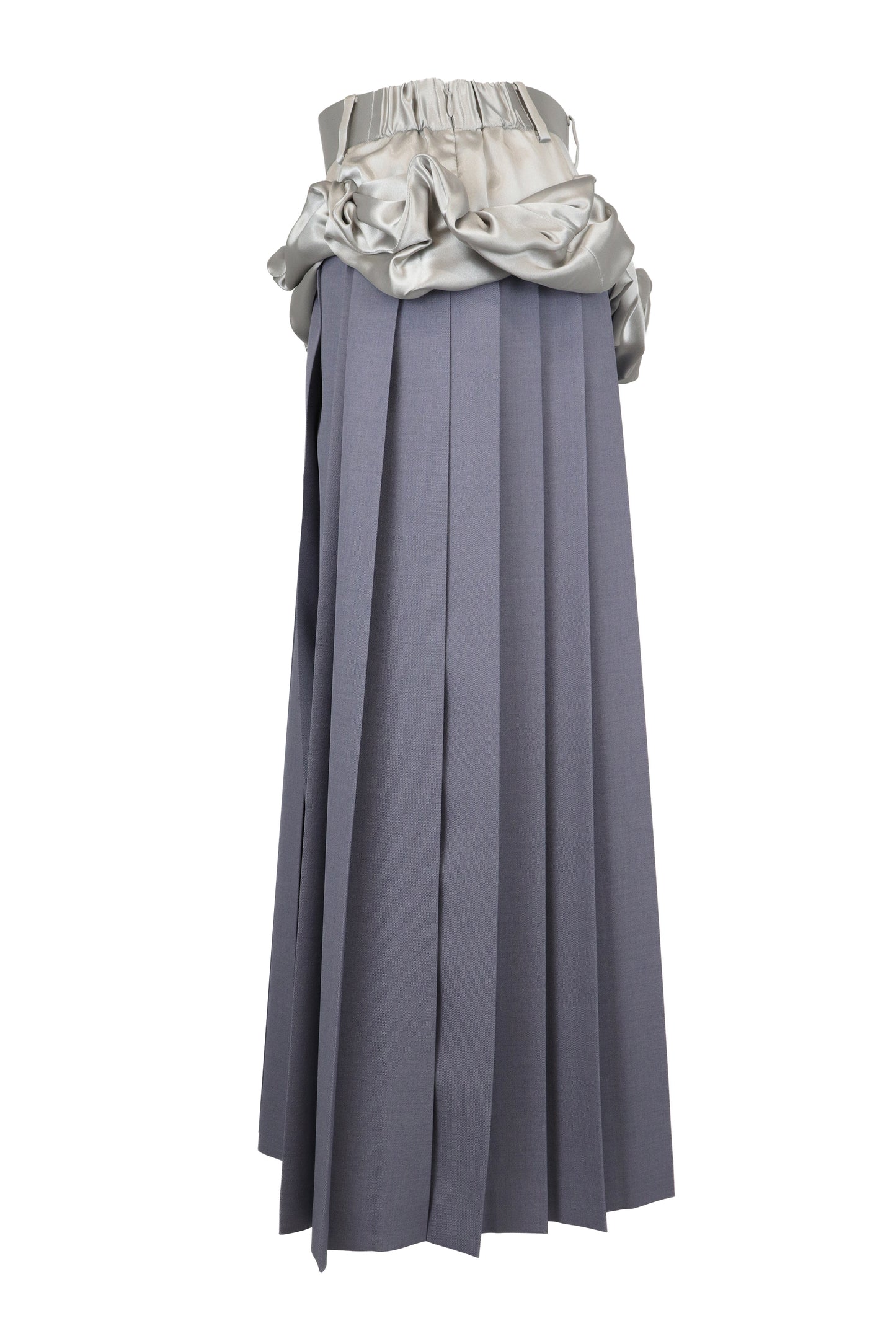 【SS26受注】Shrink Pleats Long Skirt / Gray / MSS26S03
