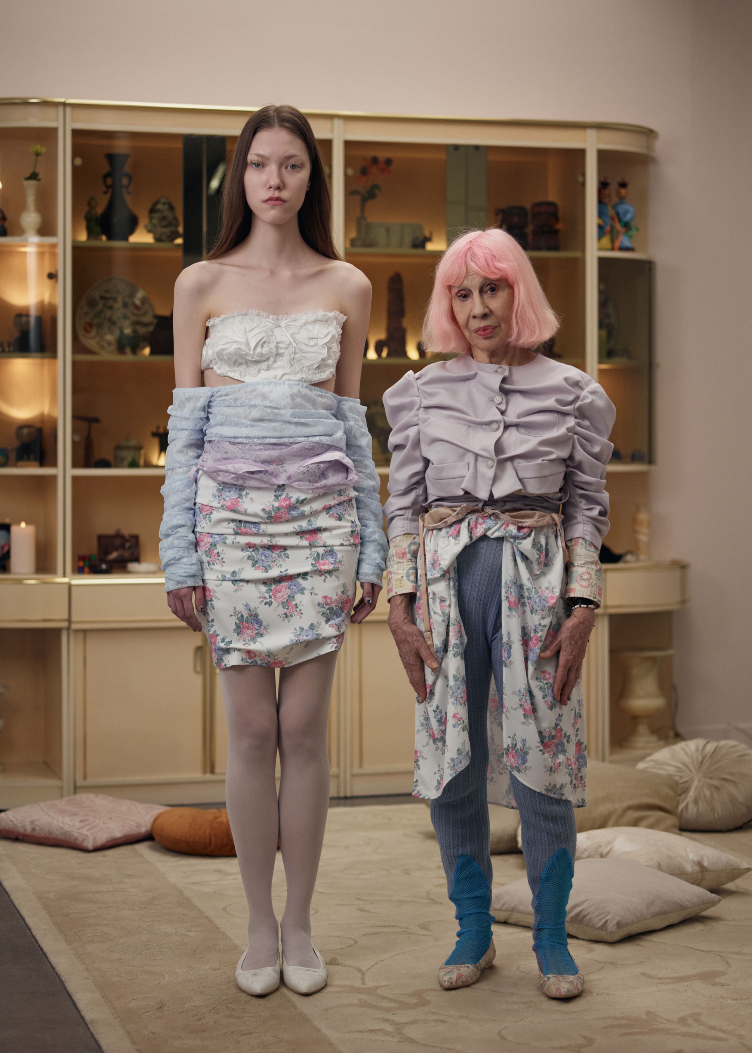 ミキオサカベ ジェニーファックス スカート Skirt & Tights / Blue – MIKIOSAKABE & JennyFax（ミキオサカベ
