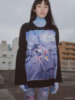 Rib Long T-Shirt / Black / Aya Takano x MIKIOSAKABE / MSAW22ATT02