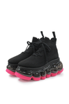 New "Jewelry" High Shoes / NeonPink Black