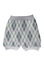 Argyle knit pants / Gray