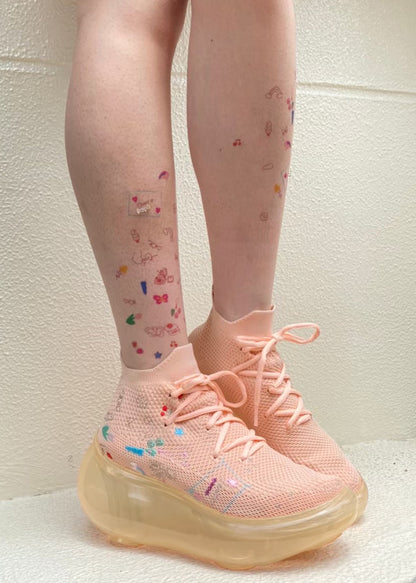 Hana embroidery shoes / Nude