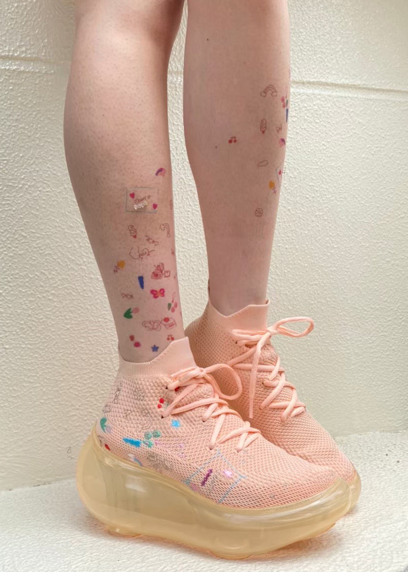 Hana embroidery shoes / Nude