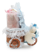 WeddingBear BLUE / BabyBag Pink