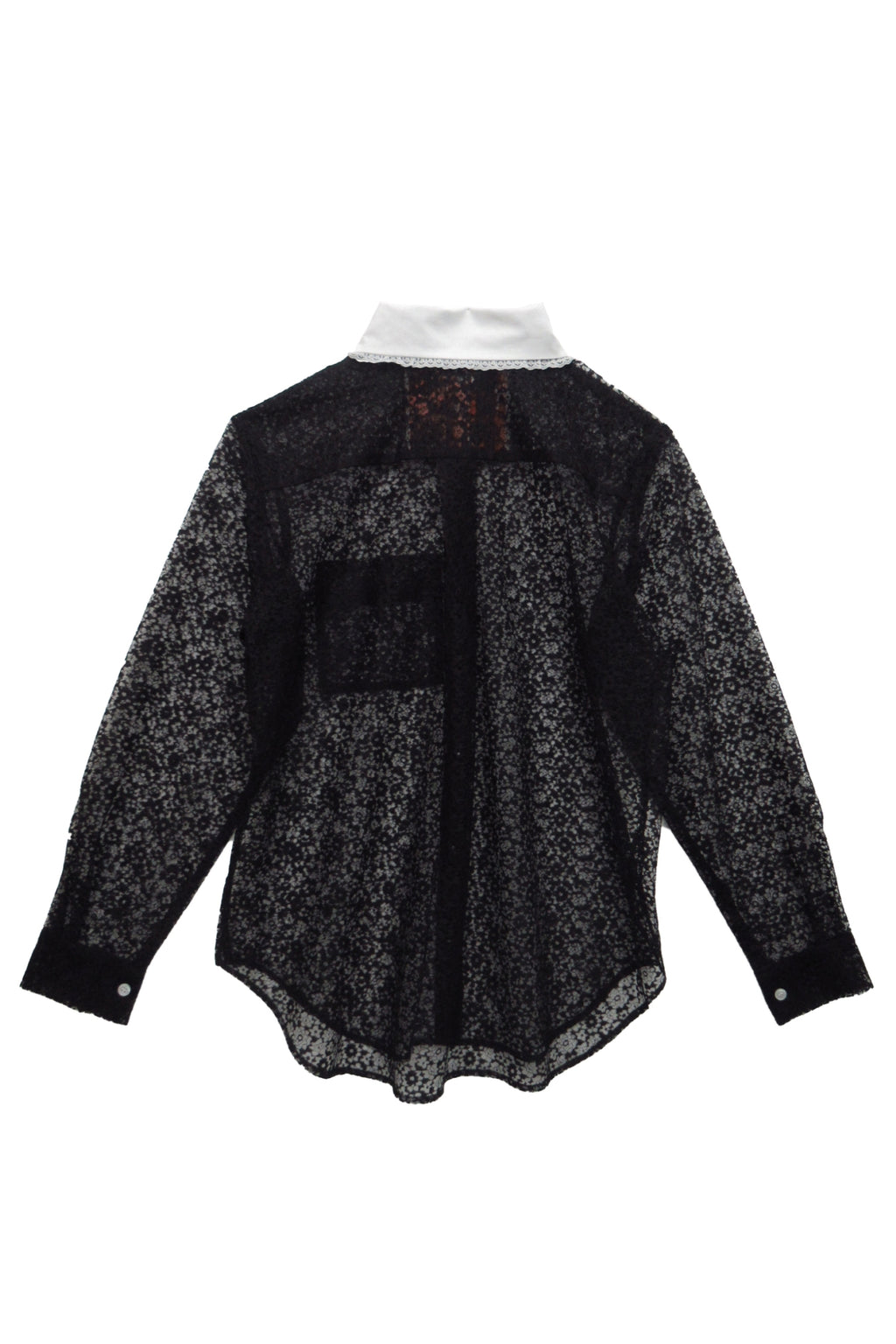 Basic lace blouse / Black