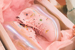 Hana Embroidery Ribbon Shoes / Aurora Pink