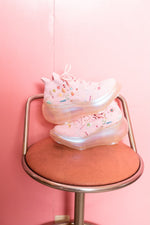 Hana Embroidery Ribbon Shoes / Aurora Pink