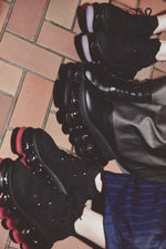 New "Jewelry" High Shoes / Pink Black
