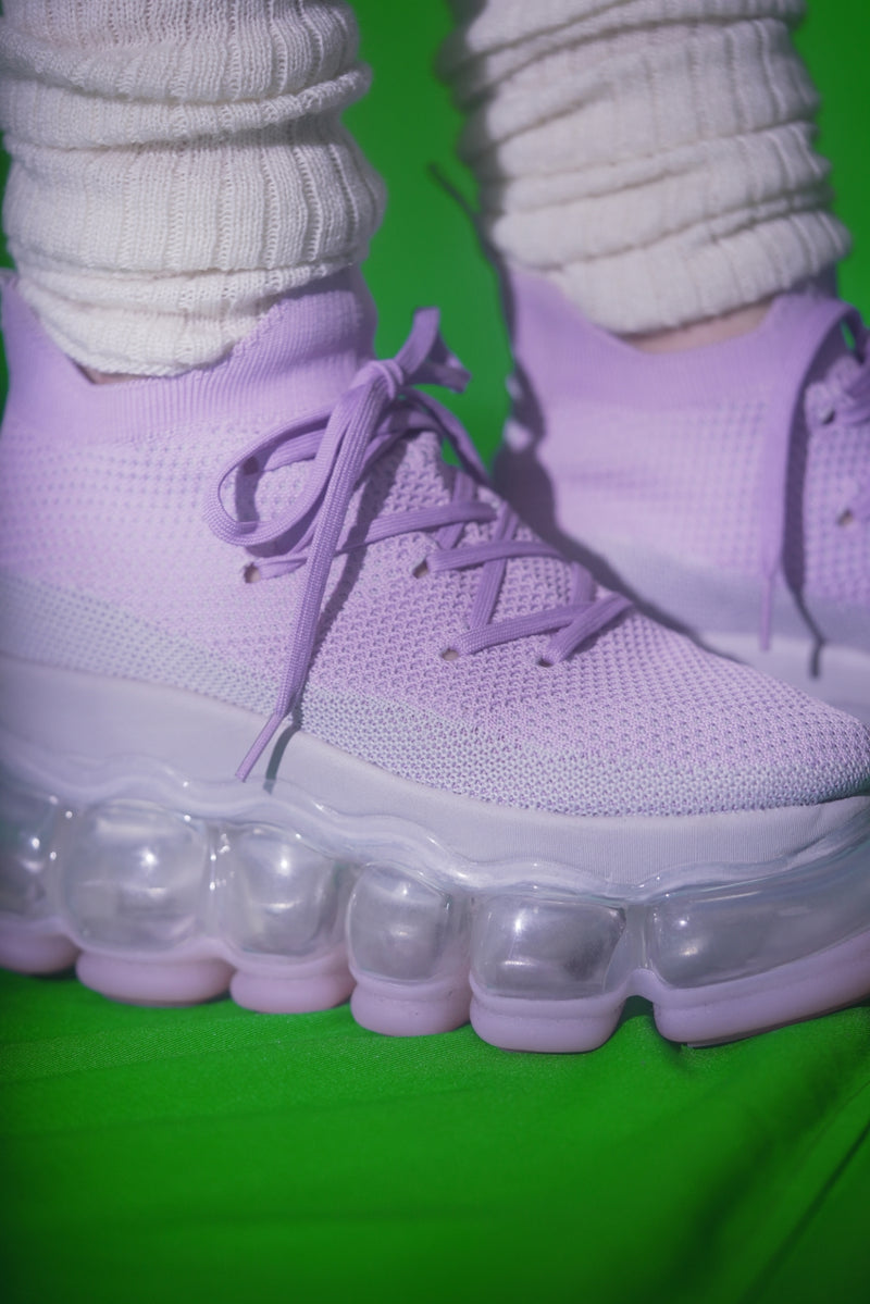 New "Jewelry" High Shoes / Purple