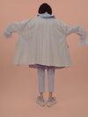 A Bloom's Kiss Coat / Blue Flower