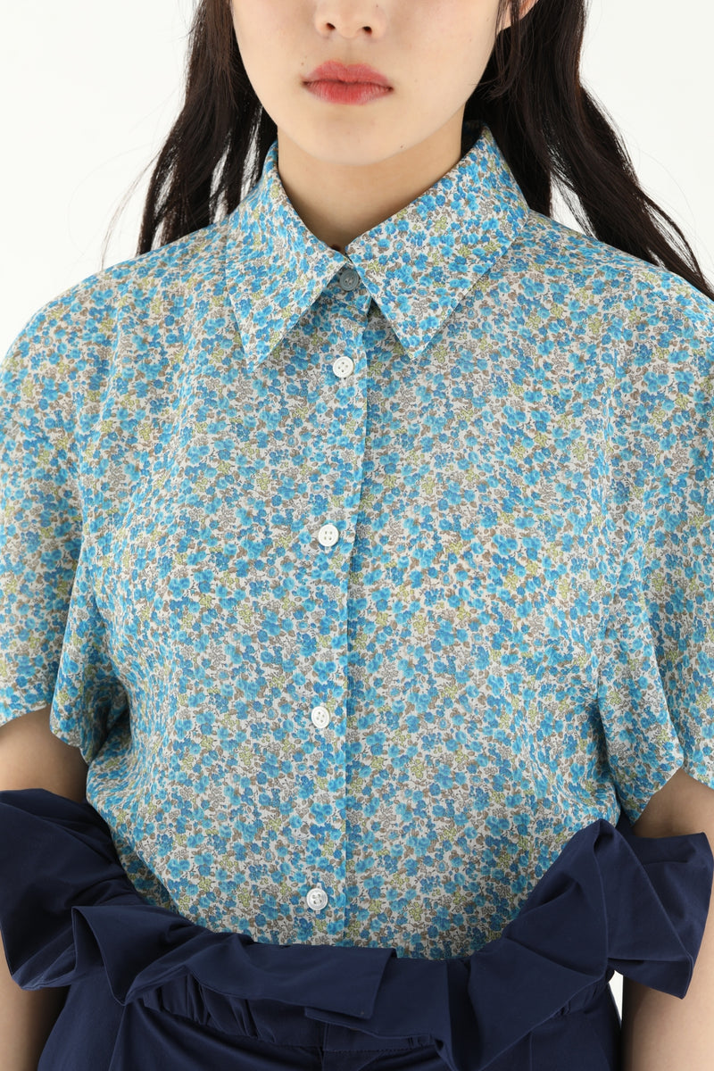 【値下げしました】ミキオサカベ　flower sleeve shirt