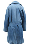Washed Denim Big Coat / Blue